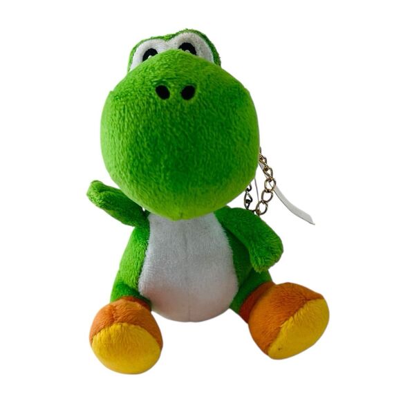Sanei MM03 Super Mario - Yoshi Mascot 6-inch Plush Keychain USA Seller NWT - Picture 2 of 6